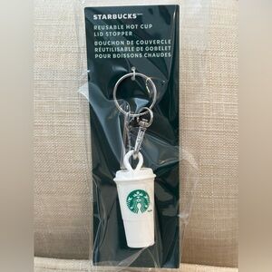 New Starbucks Reusable Hot Cup Lid Stopper Keychain